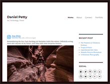 Tablet Screenshot of danielpetty.com